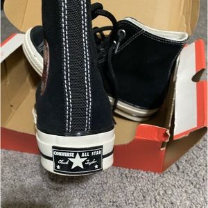 Converse suede sneakers. Like new, worn once.